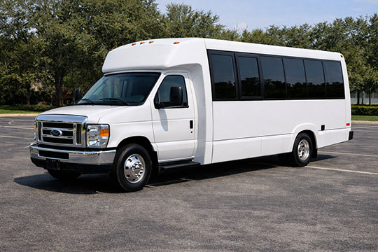 18-passenger minibus available for charter in Jurupa Valley, CA